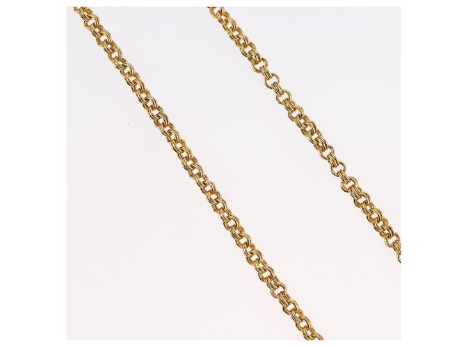 Collana Christian Dior metallo oro Auth BSZ414V D'oro - vista 5