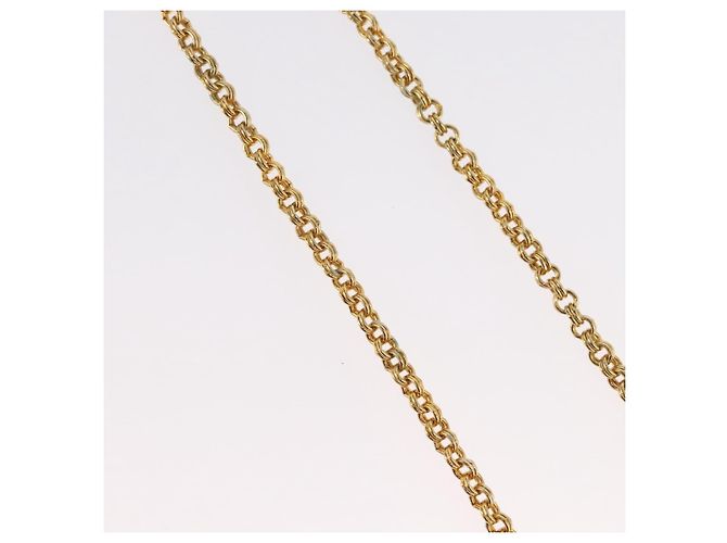 Collana Christian Dior metallo oro Auth BSZ414V D'oro - vista 6
