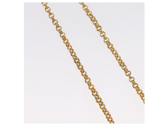 Collana Christian Dior metallo oro Auth BSZ414V D'oro - vista 7