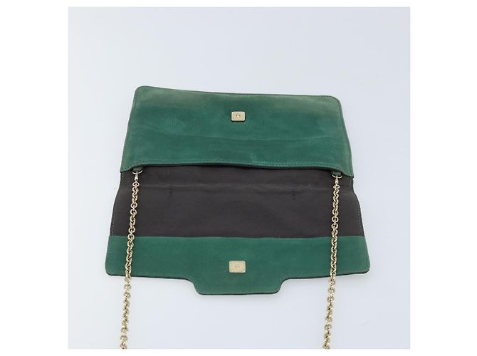 Borsa a Spalla FENDI in Pelle Verde Oro Auth bs33834 D'oro - vista 10