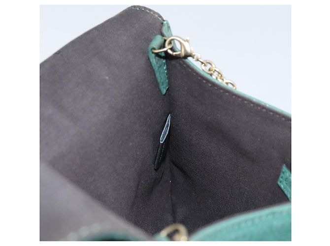 Borsa a Spalla FENDI in Pelle Verde Oro Auth bs33834 D'oro - vista 19