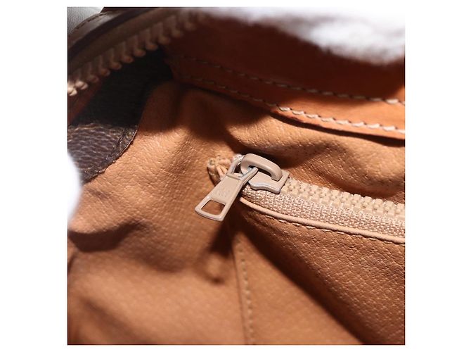 Céline Borsa a mano in tela Macadam CELINE in pelle PVC marrone e oro Auth ka2862 D'oro - vista 21