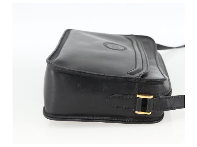 Borsa a Spalla in Pelle Nera e Oro GUCCI 007 256 0051 Auth 174016 Nero D'oro - vista 4