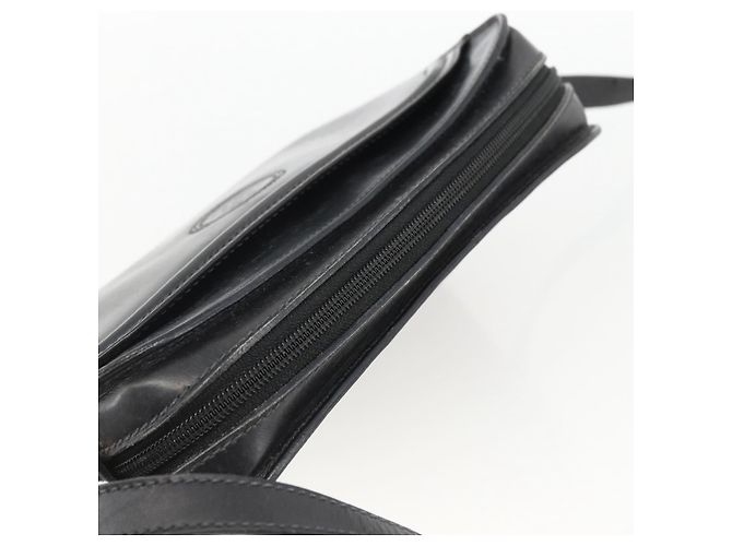 Borsa a Spalla in Pelle Nera e Oro GUCCI 007 256 0051 Auth 174016 Nero D'oro - vista 6