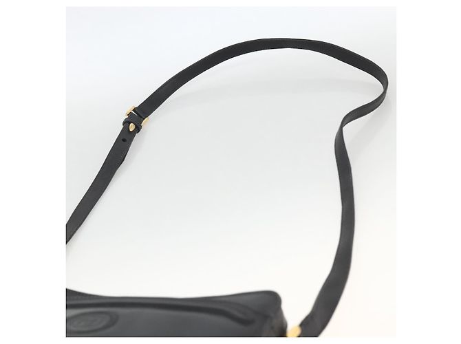 Borsa a Spalla in Pelle Nera e Oro GUCCI 007 256 0051 Auth 174016 Nero D'oro - vista 8