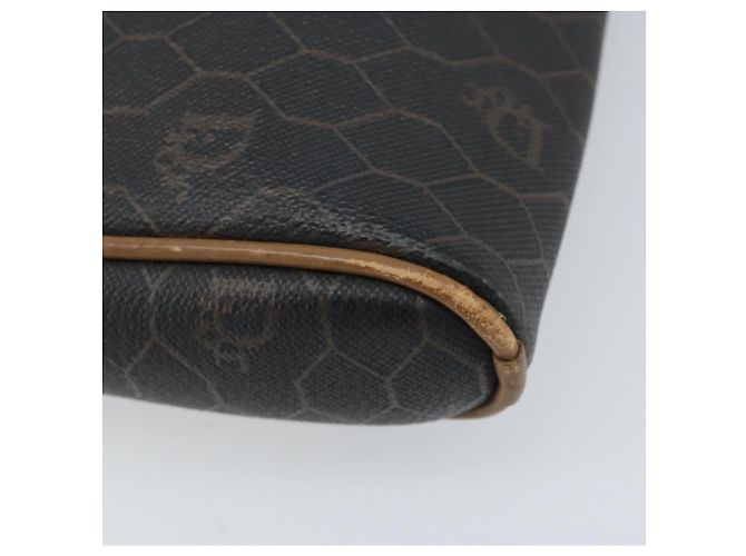 Borsa a spalla in tela a nido d'ape PVC nera e oro Christian Dior Auth ka2948 Nero D'oro - vista 16