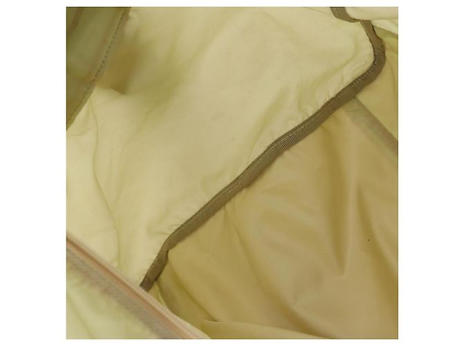 Borsa Boston Prada in nylon crema beige Auth ti3742 Crudo - vista 23