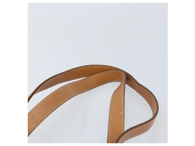 Céline Borsa a mano in tela Macadam CELINE in pelle PVC beige oro Auth 173793 D'oro - vista 14
