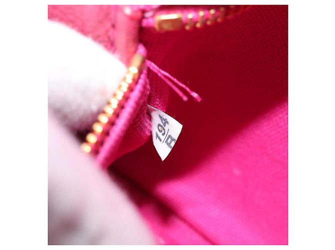 PRADA Canapa PM Borsa a mano in tela rosa oro Auth hk3537 D'oro - vista 12