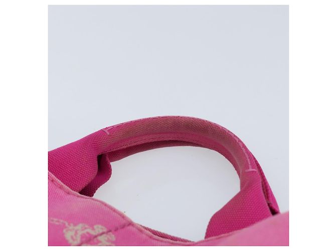 PRADA Canapa PM Borsa a mano in tela rosa oro Auth hk3537 D'oro - vista 14