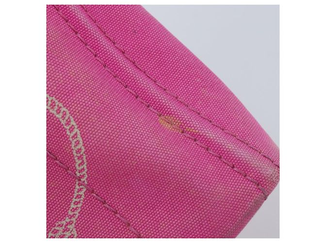 PRADA Canapa PM Borsa a mano in tela rosa oro Auth hk3537 D'oro - vista 9