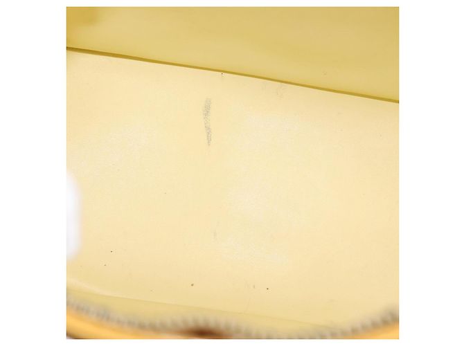 LOUIS VUITTON Borsa a Mano Monogram Vernis Houston Giallo Lime M91055 LV Auth 172363 D'oro - vista 11