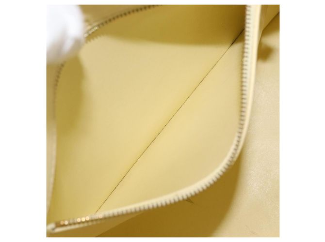 LOUIS VUITTON Borsa a Mano Monogram Vernis Houston Giallo Lime M91055 LV Auth 172363 D'oro - vista 22