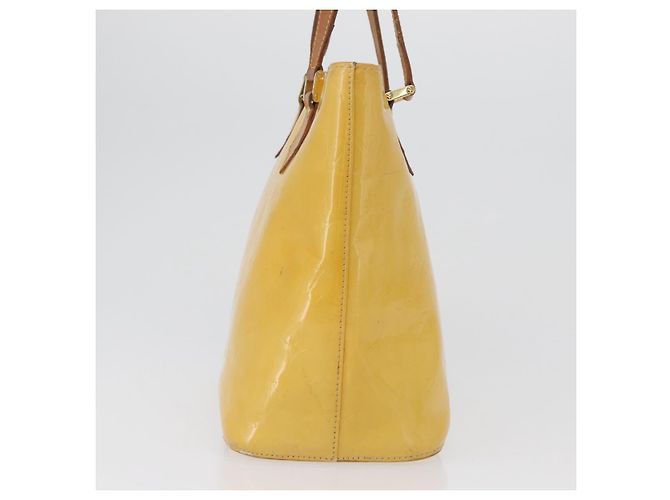 LOUIS VUITTON Borsa a Mano Monogram Vernis Houston Giallo Lime M91055 LV Auth 172363 D'oro - vista 3