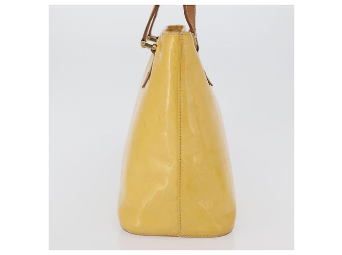 LOUIS VUITTON Borsa a Mano Monogram Vernis Houston Giallo Lime M91055 LV Auth 172363 D'oro - vista 4