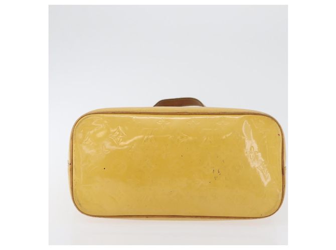 LOUIS VUITTON Borsa a Mano Monogram Vernis Houston Giallo Lime M91055 LV Auth 172363 D'oro - vista 5