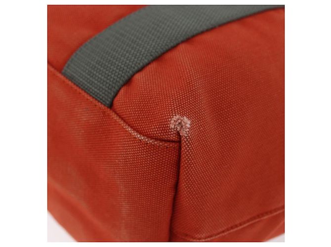 PRADA Borsa sportiva in tela arancione Auth 173993 - vista 14