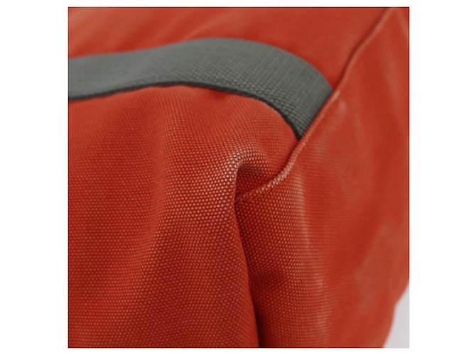 PRADA Borsa sportiva in tela arancione Auth 173993 - vista 15