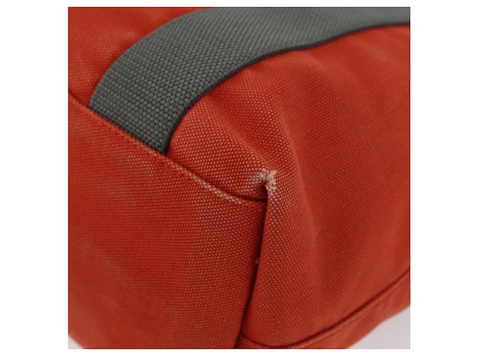 PRADA Borsa sportiva in tela arancione Auth 173993 - vista 16