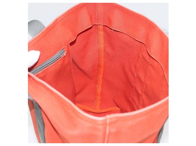 PRADA Borsa sportiva in tela arancione Auth 173993 - vista 19