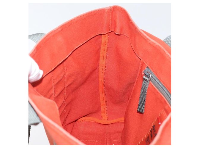 PRADA Borsa sportiva in tela arancione Auth 173993 - vista 20