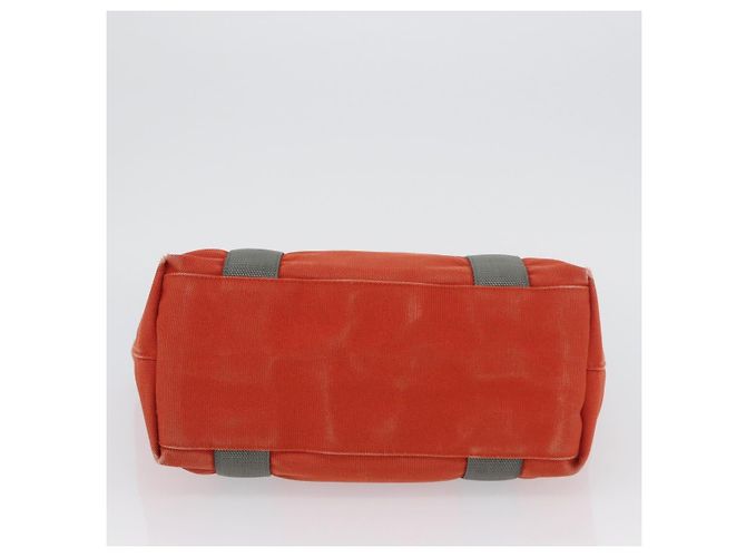 PRADA Borsa sportiva in tela arancione Auth 173993 - vista 6