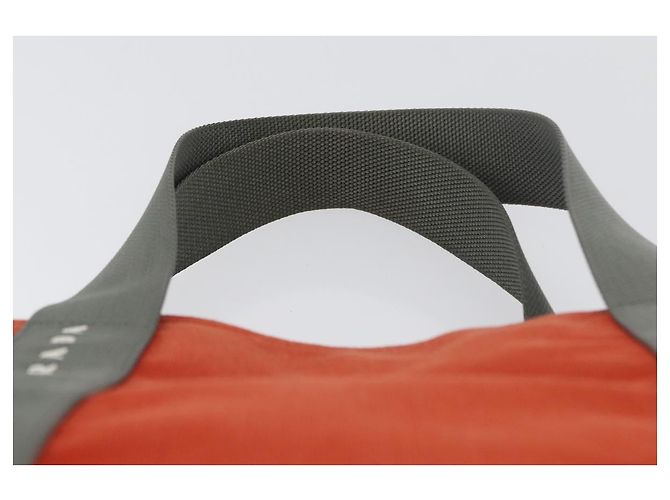 PRADA Borsa sportiva in tela arancione Auth 173993 - vista 9
