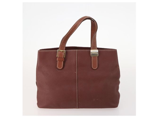 Borsa in pelle e nylon Burberry Nova Check Blue Label 5 pezzi blu marrone Auth mr2107 Beige - vista 17