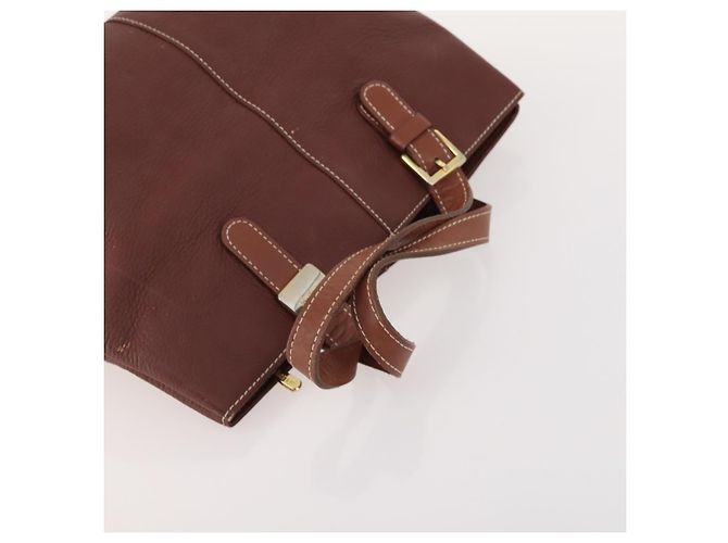 Borsa in pelle e nylon Burberry Nova Check Blue Label 5 pezzi blu marrone Auth mr2107 Beige - vista 19