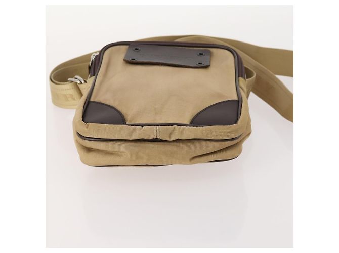 Borsa in pelle e nylon Burberry Nova Check Blue Label 5 pezzi blu marrone Auth mr2107 Beige - vista 25