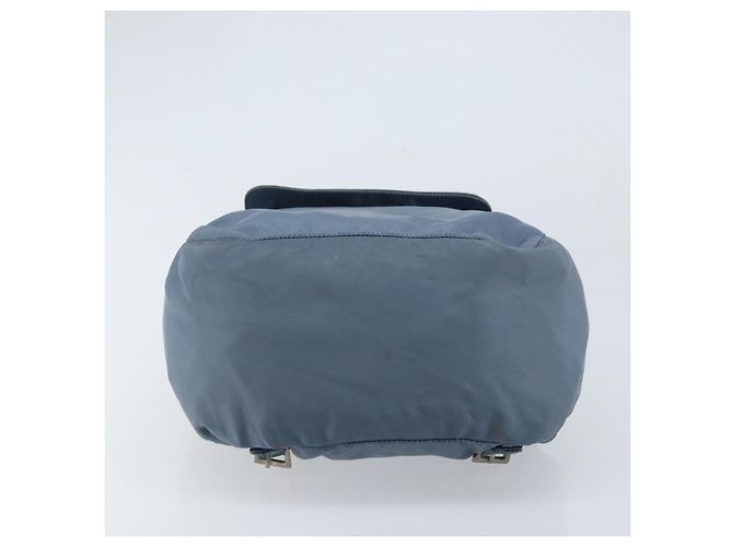 PRADA Backpack Nylon Baby Blue Silver Auth ti3674 Silvery Light blue - view 5