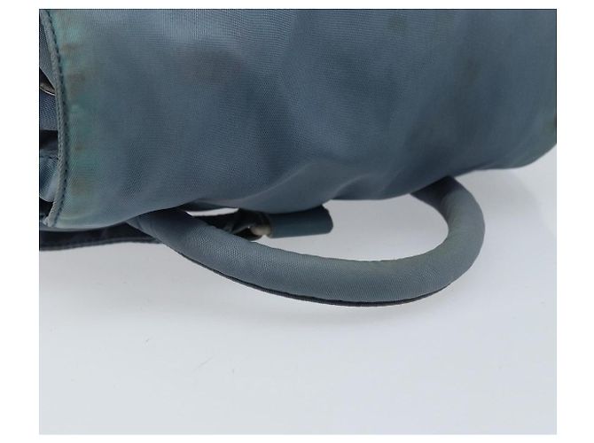 PRADA Backpack Nylon Baby Blue Silver Auth ti3674 Silvery Light blue - view 7