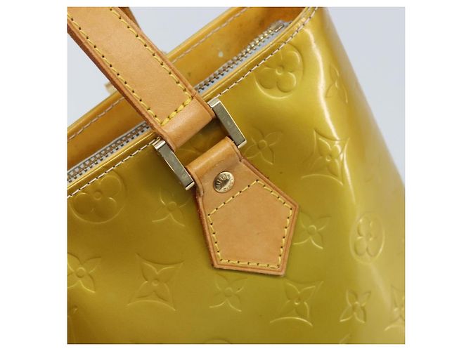 LOUIS VUITTON Monogram Vernis Houston Hand Bag Gris M91053 LV Auth BA10897 Grey - view 17