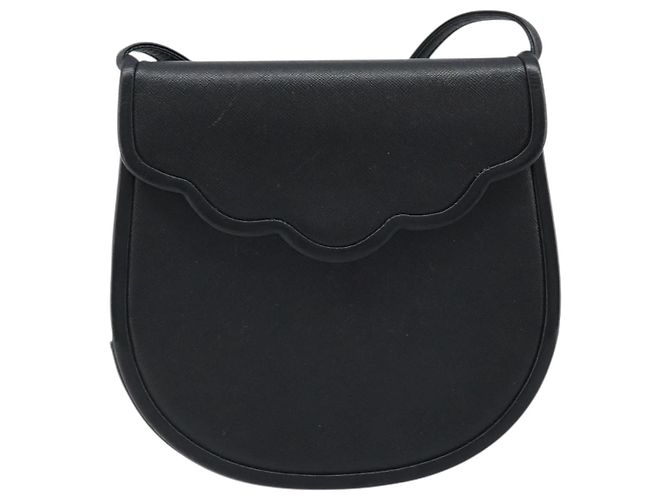 Borsa a Spalla in Pelle Nera e Oro Auth fm5171 di SAINT LAURENT Nero D'oro - vista 13