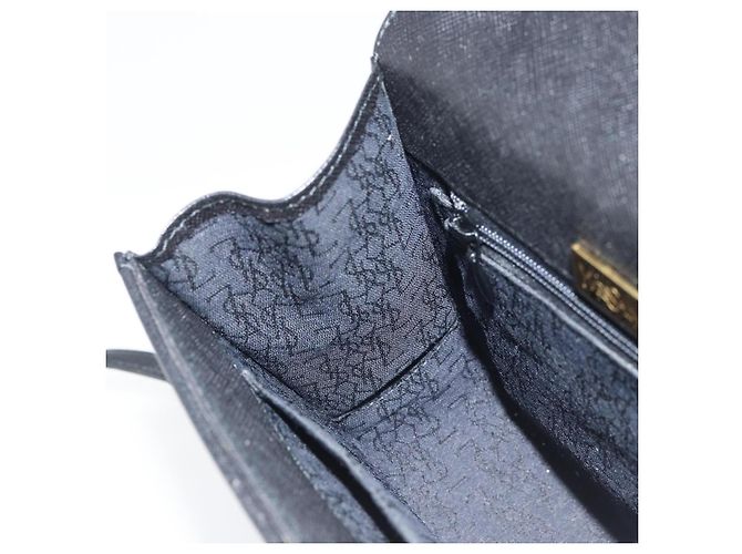 Borsa a Spalla in Pelle Nera e Oro Auth fm5171 di SAINT LAURENT Nero D'oro - vista 18