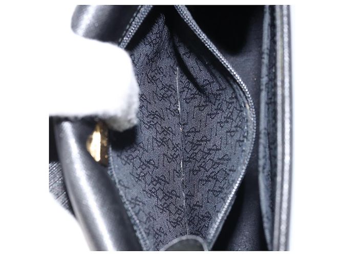 Borsa a Spalla in Pelle Nera e Oro Auth fm5171 di SAINT LAURENT Nero D'oro - vista 20