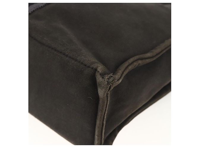Hermès HERMES Fourre Tout MM Borsa Tote Canvas Nera Auth 174096 Nero - vista 15