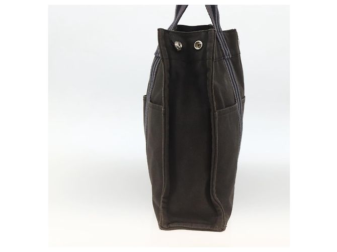 Hermès HERMES Fourre Tout MM Borsa Tote Canvas Nera Auth 174096 Nero - vista 3