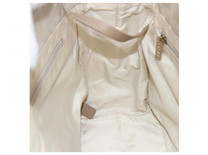 CHANEL Nuova Borsa Tote da Viaggio Nylon Beige CC Auth 174068 - vista 19