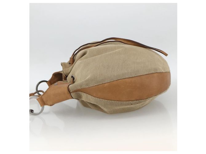 Borsa a Spalla GUCCI in Tela Beige Argento 109210 Auth bs33831 - vista 3