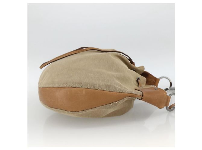 Borsa a Spalla GUCCI in Tela Beige Argento 109210 Auth bs33831 - vista 4