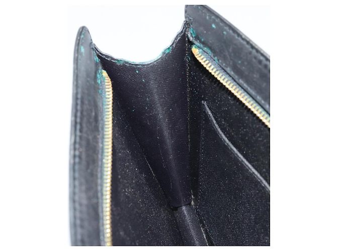 LOUIS VUITTON Pochette Uomo Epi Borsa Clutch Nera M52522 LV Auth LNZ204 Nero - vista 19