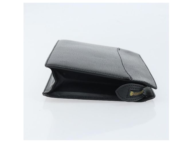 LOUIS VUITTON Pochette Uomo Epi Borsa Clutch Nera M52522 LV Auth LNZ204 Nero - vista 3