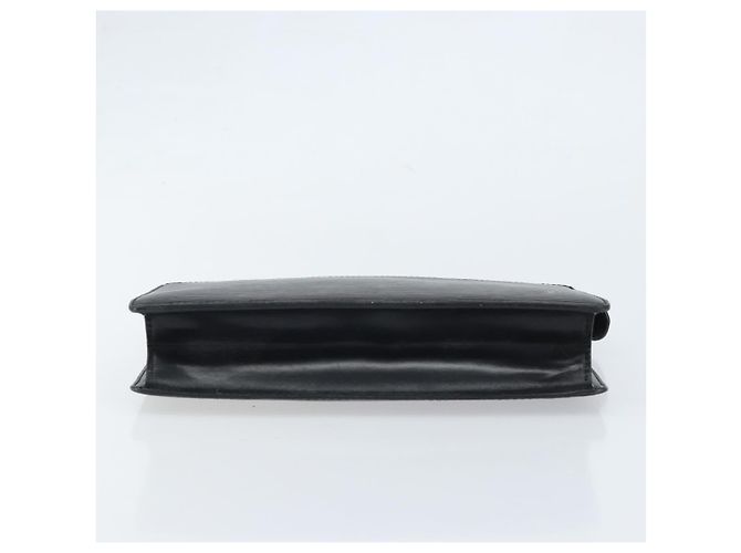 LOUIS VUITTON Pochette Uomo Epi Borsa Clutch Nera M52522 LV Auth LNZ204 Nero - vista 6