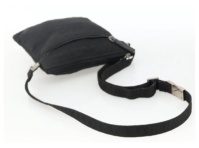 FENDI Zucca Canvas Schultertasche Schwarz Silber Auth 166831 - Ansicht 7