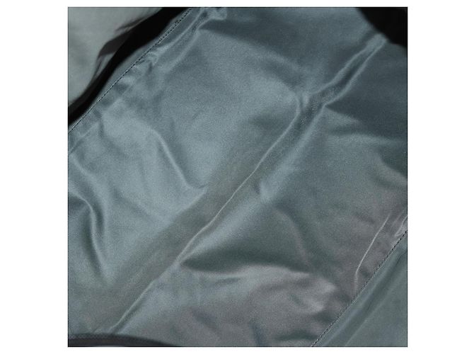 Borsa Boston PRADA in nylon grigio argento autentica am10771 Marrone - vista 11