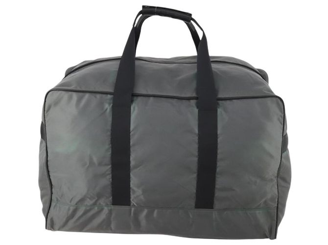 Borsa Boston PRADA in nylon grigio argento autentica am10771 Marrone - vista 2