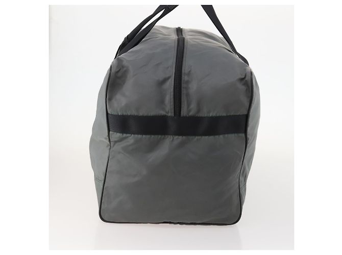 Borsa Boston PRADA in nylon grigio argento autentica am10771 Marrone - vista 3