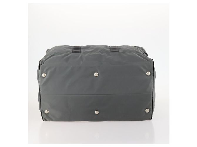 Borsa Boston PRADA in nylon grigio argento autentica am10771 Marrone - vista 5