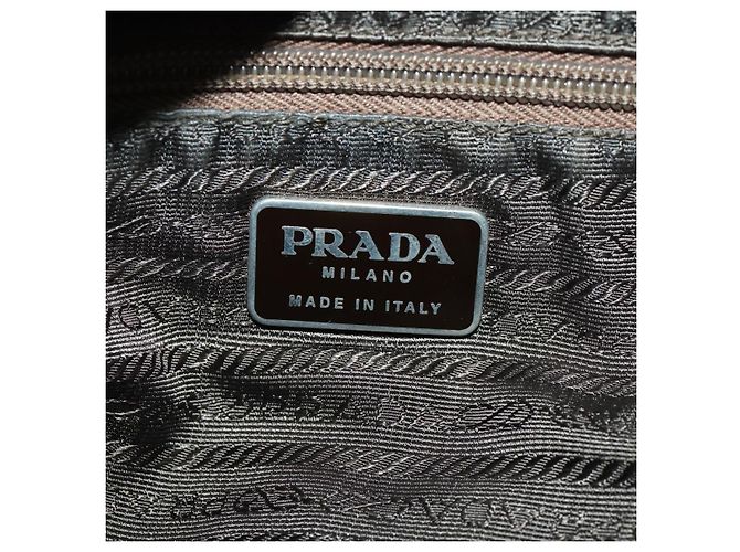 PRADA Backpack Nylon Khaki Silver Auth 172669 Silvery - view 25